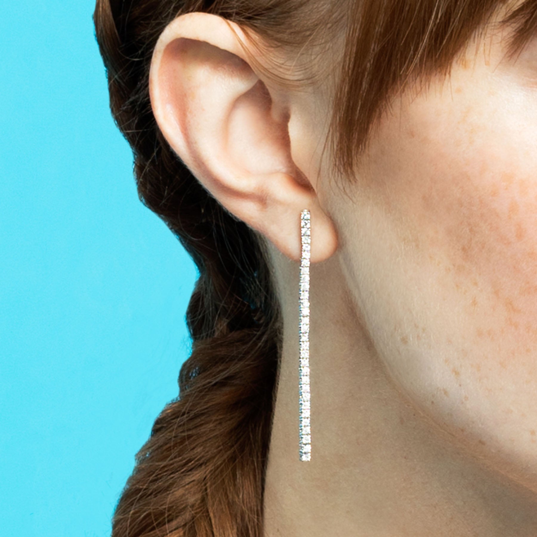 Diamond store tennis earrings